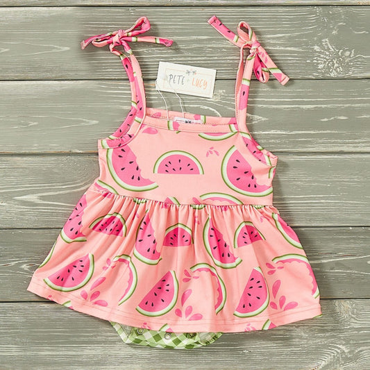 Watermelon Picnic Infant Romper