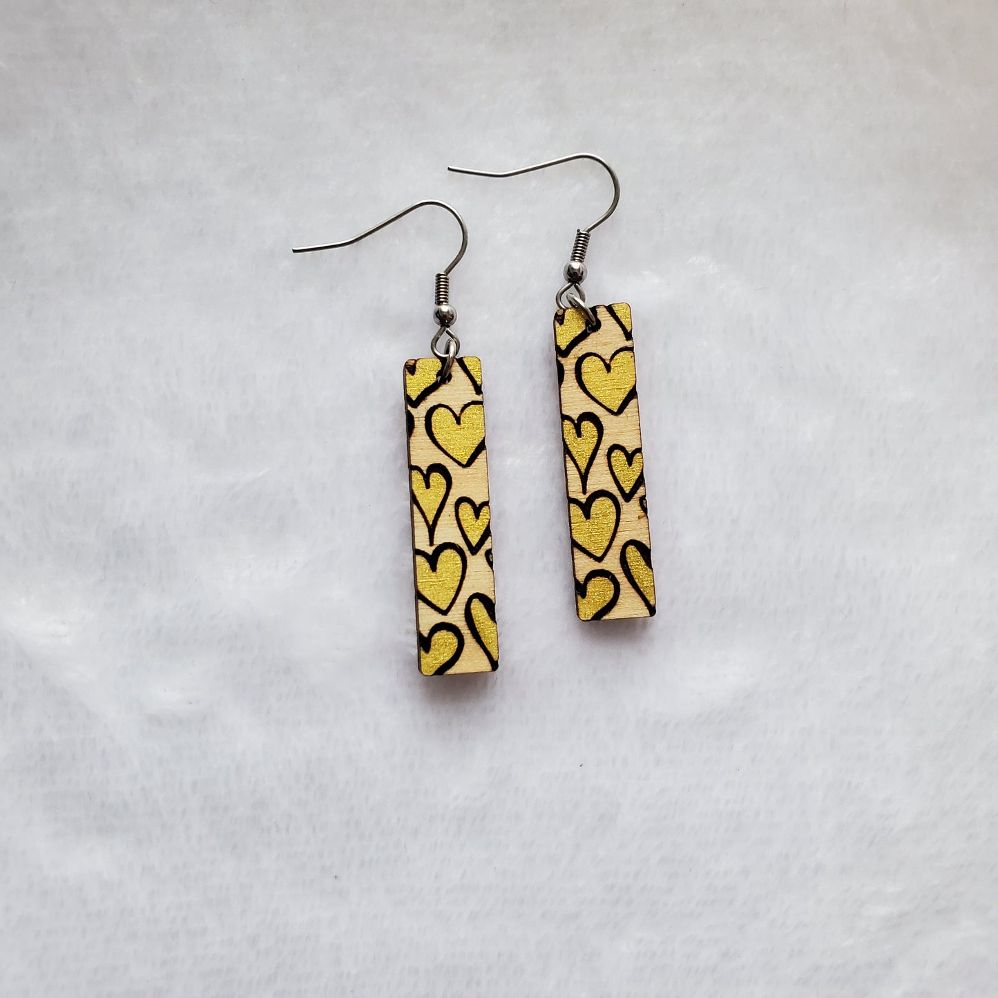 Gold Hearts Earrings