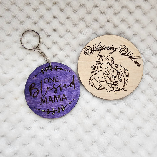 One Blessed Mama Keychain