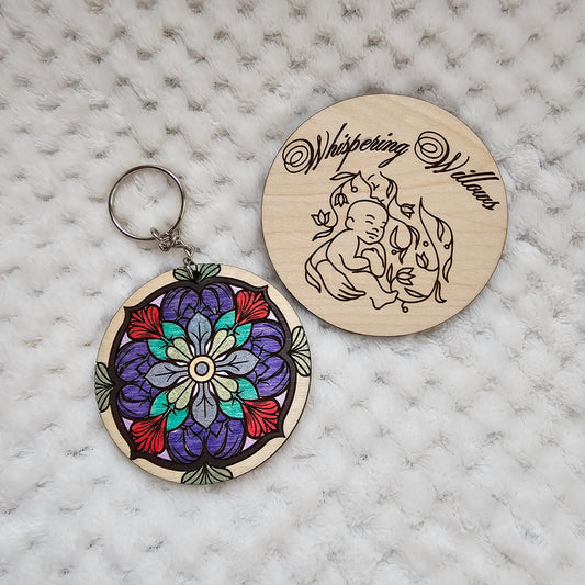 Boho Mandala Keychain