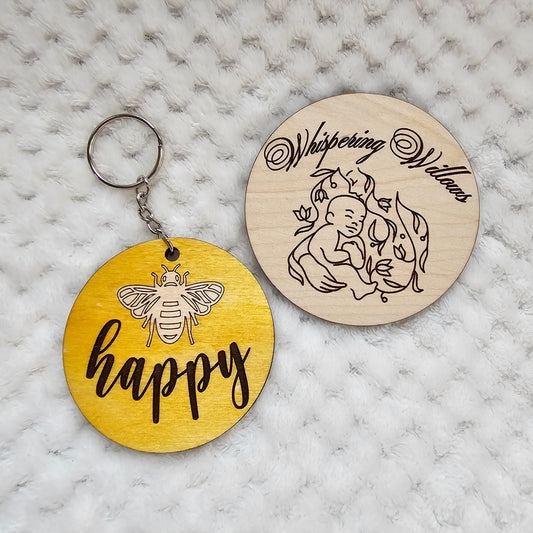 Bee Happy Keychain