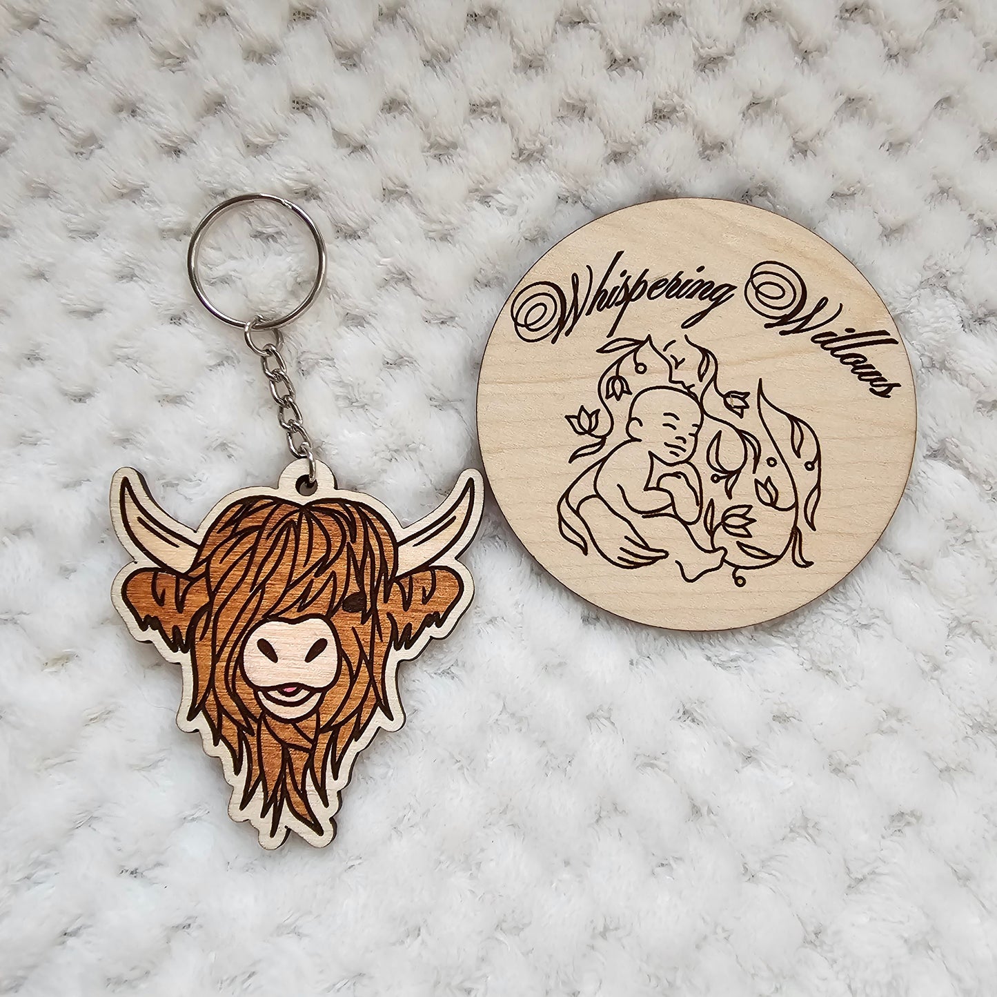 Highland Cow Keychain