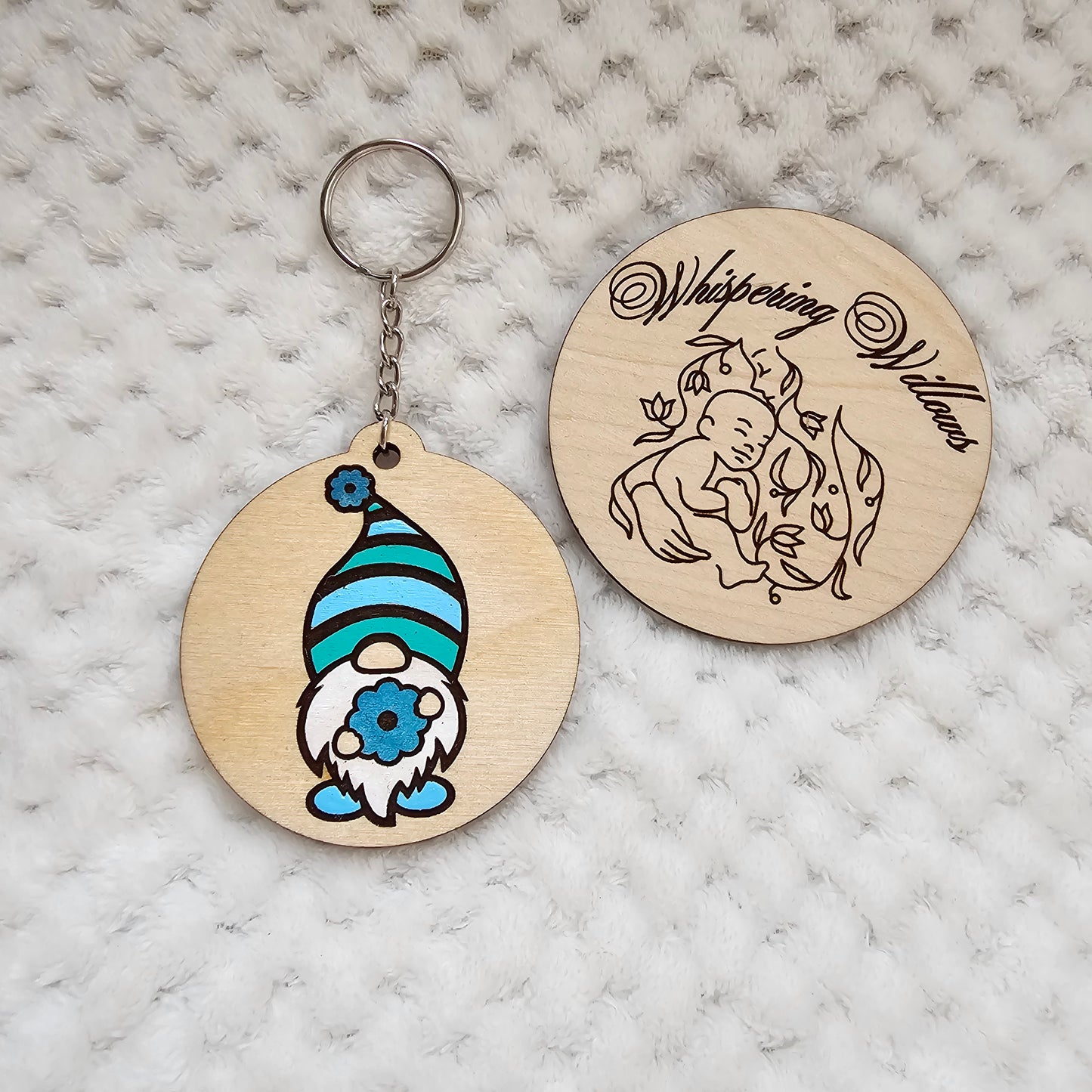 Spring Gnome Keychain