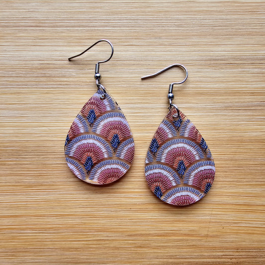 Boho Rainbow Acrylic Earrings