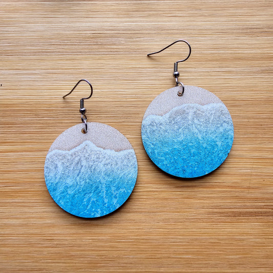 Ocean Waves Acrylic Earrings