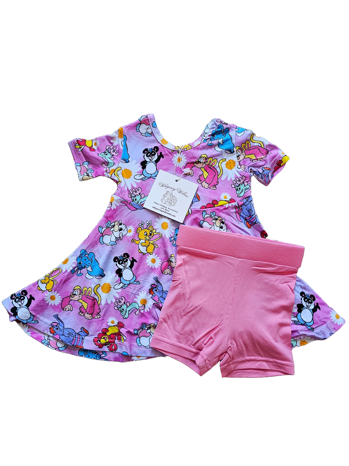 *Exclusive* 80's Cartoon Dress/Kick Shorts