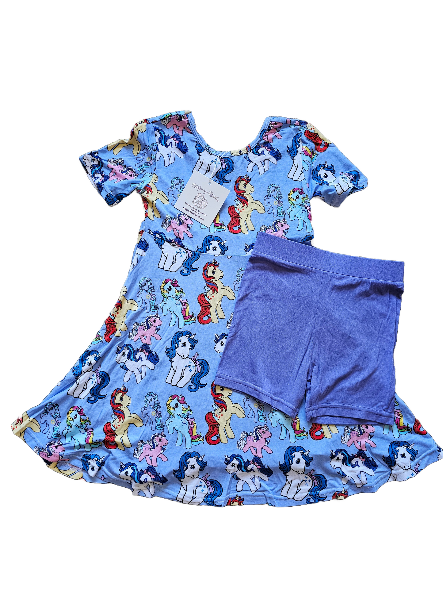 Little Ponies Dress and Kick Shorts