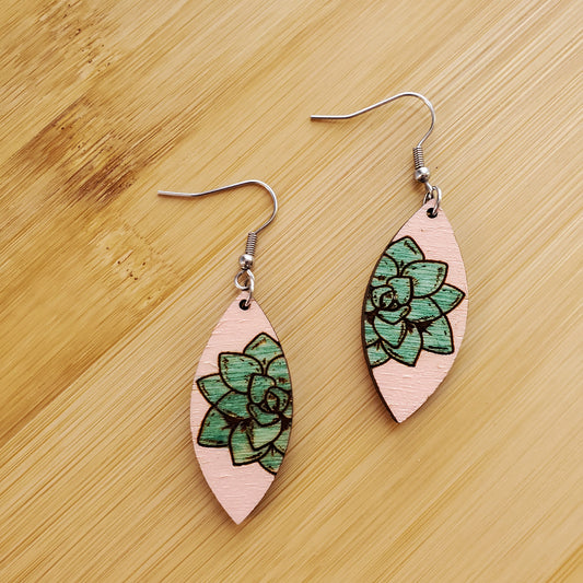 Succulent Earrings