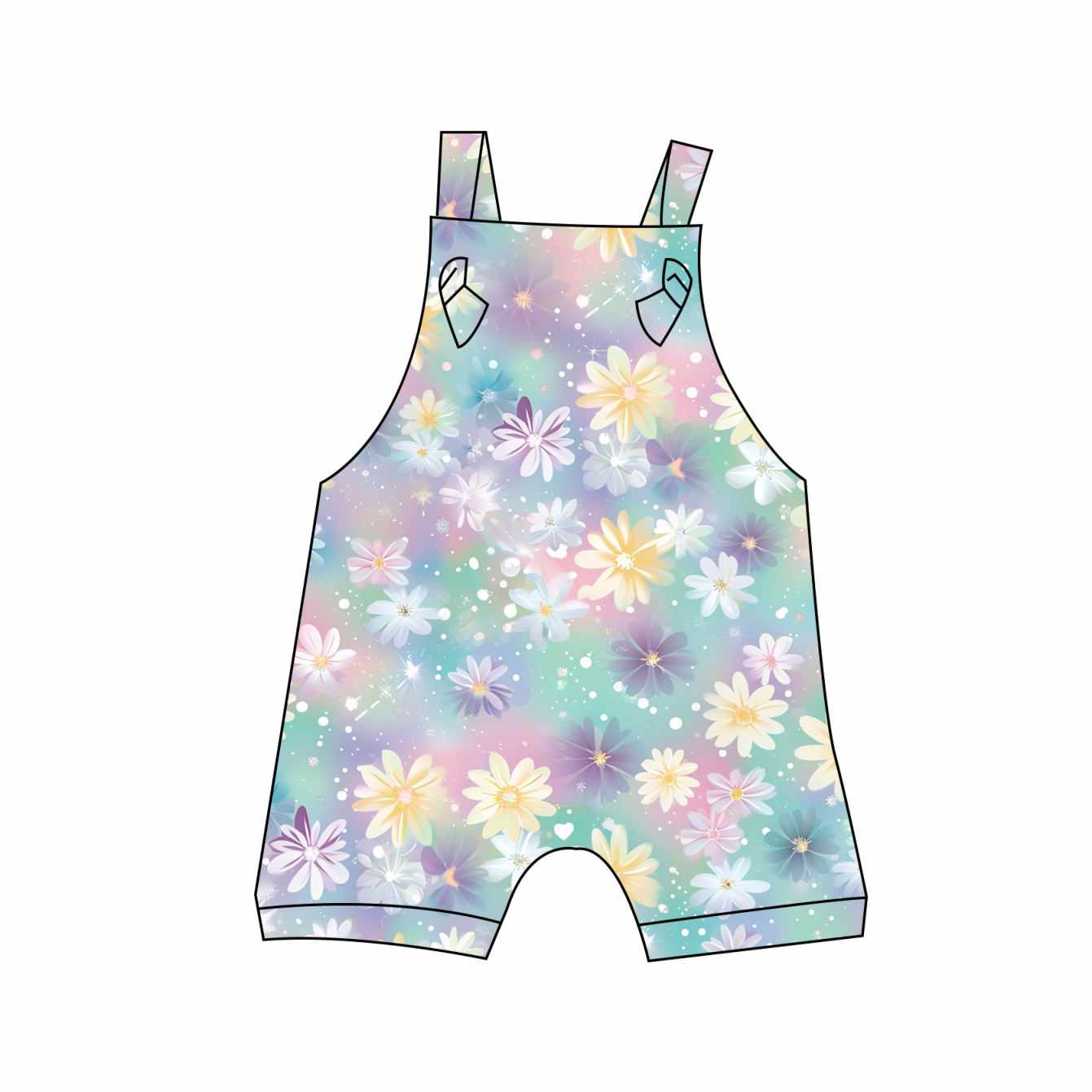 Shining Daisies Bamboo Overalls