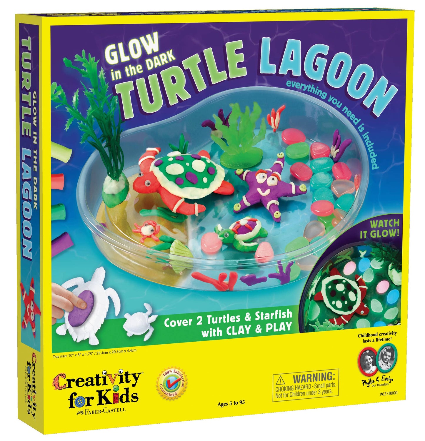 Glow in the Dark Turtle Lagoon DIY Craft Kit for Kids