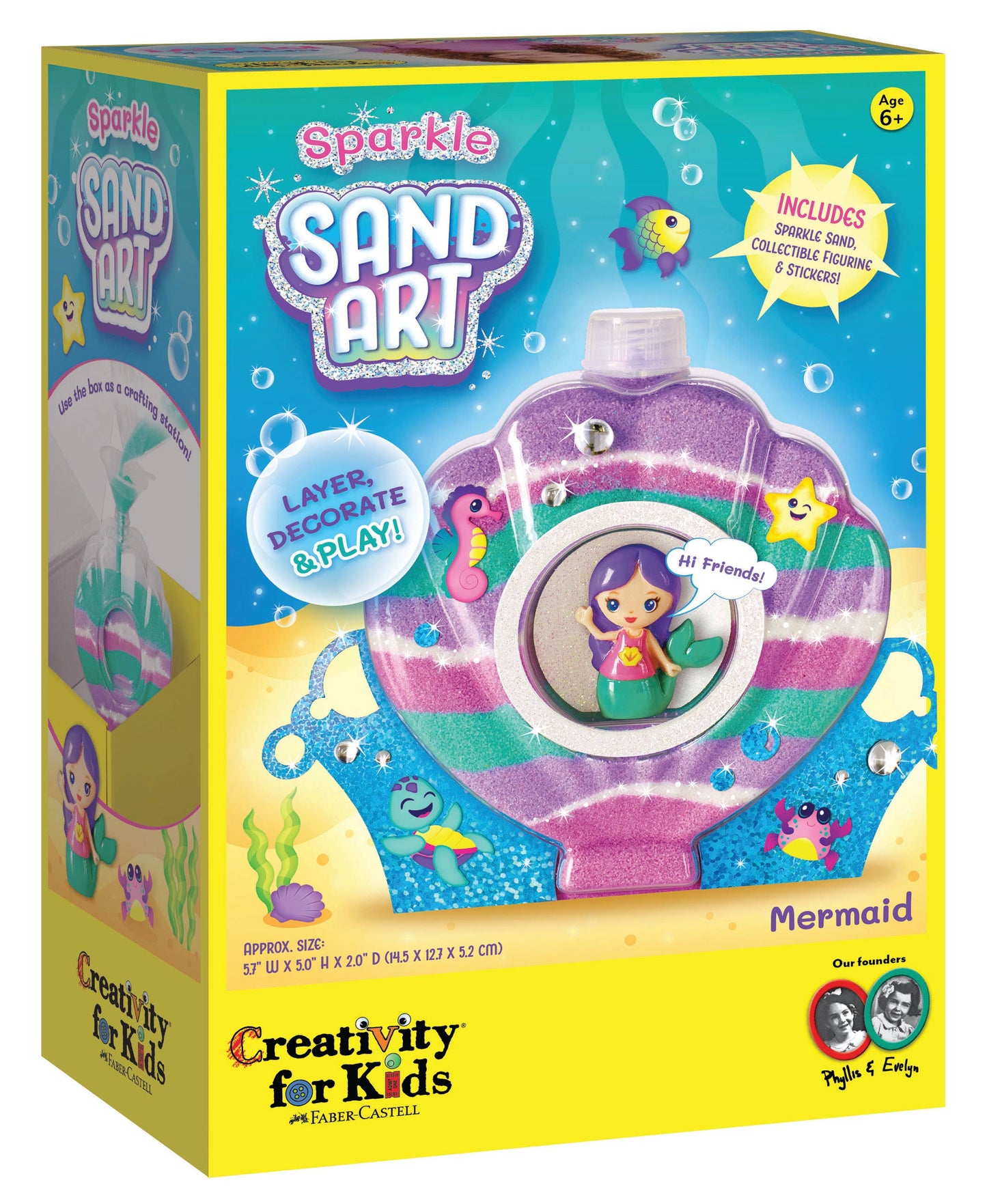 Sparkle Sand Art Mermaid DIY Craft Kit for Kids