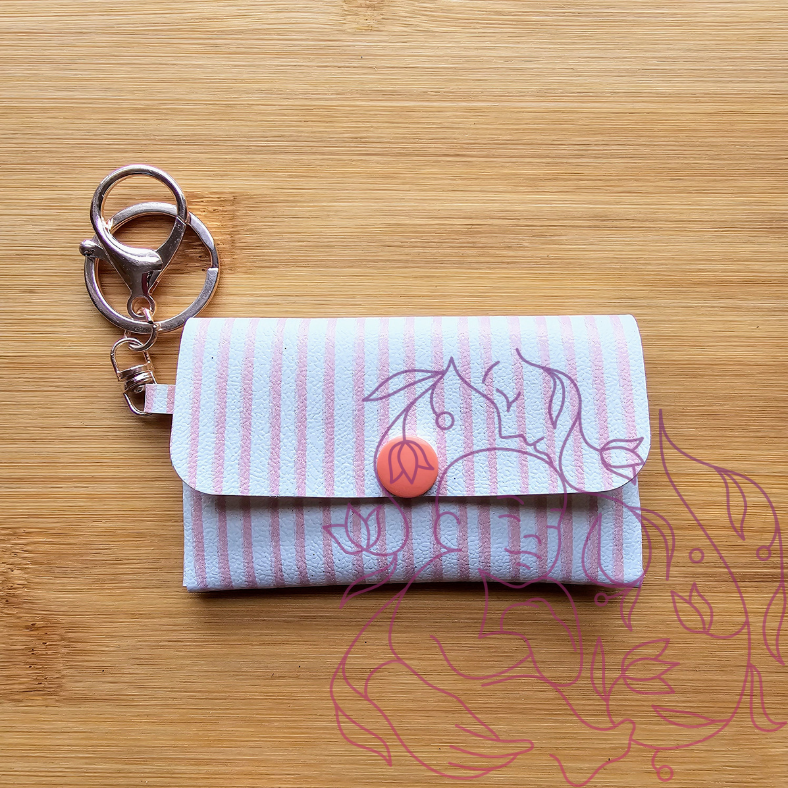 Peach Stripes Jlynn Wallet