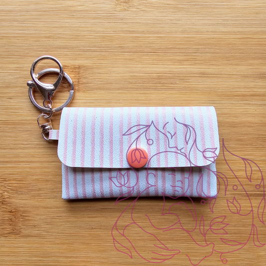 Peach Stripes Jlynn Wallet