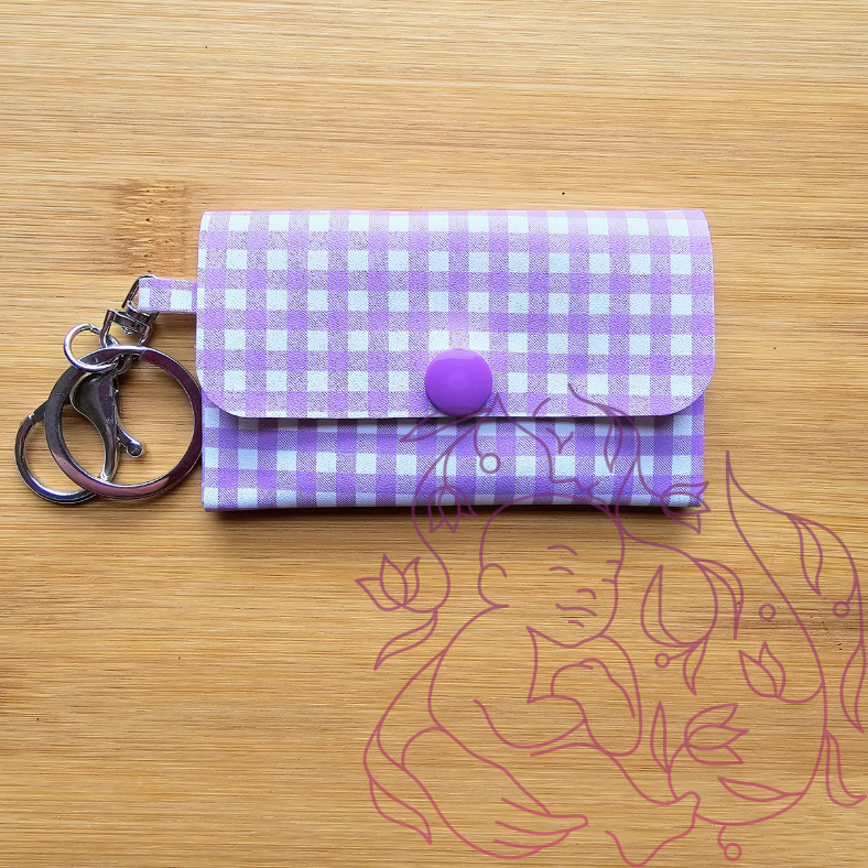 Purple Gingham Jlynn Wallet