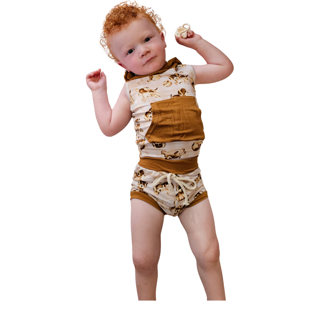 Puppies 2 Piece Bamboo Outfit