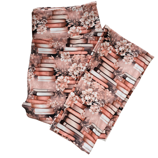 Rosegold Book Stacks Adult Leggings