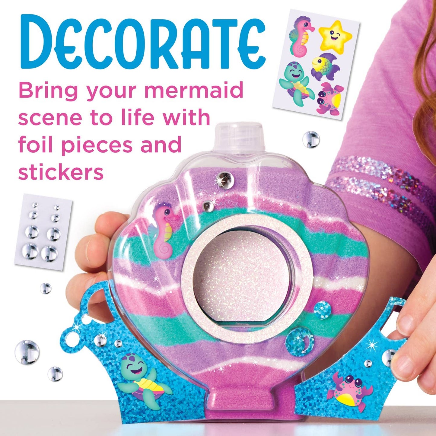 Sparkle Sand Art Mermaid DIY Craft Kit for Kids