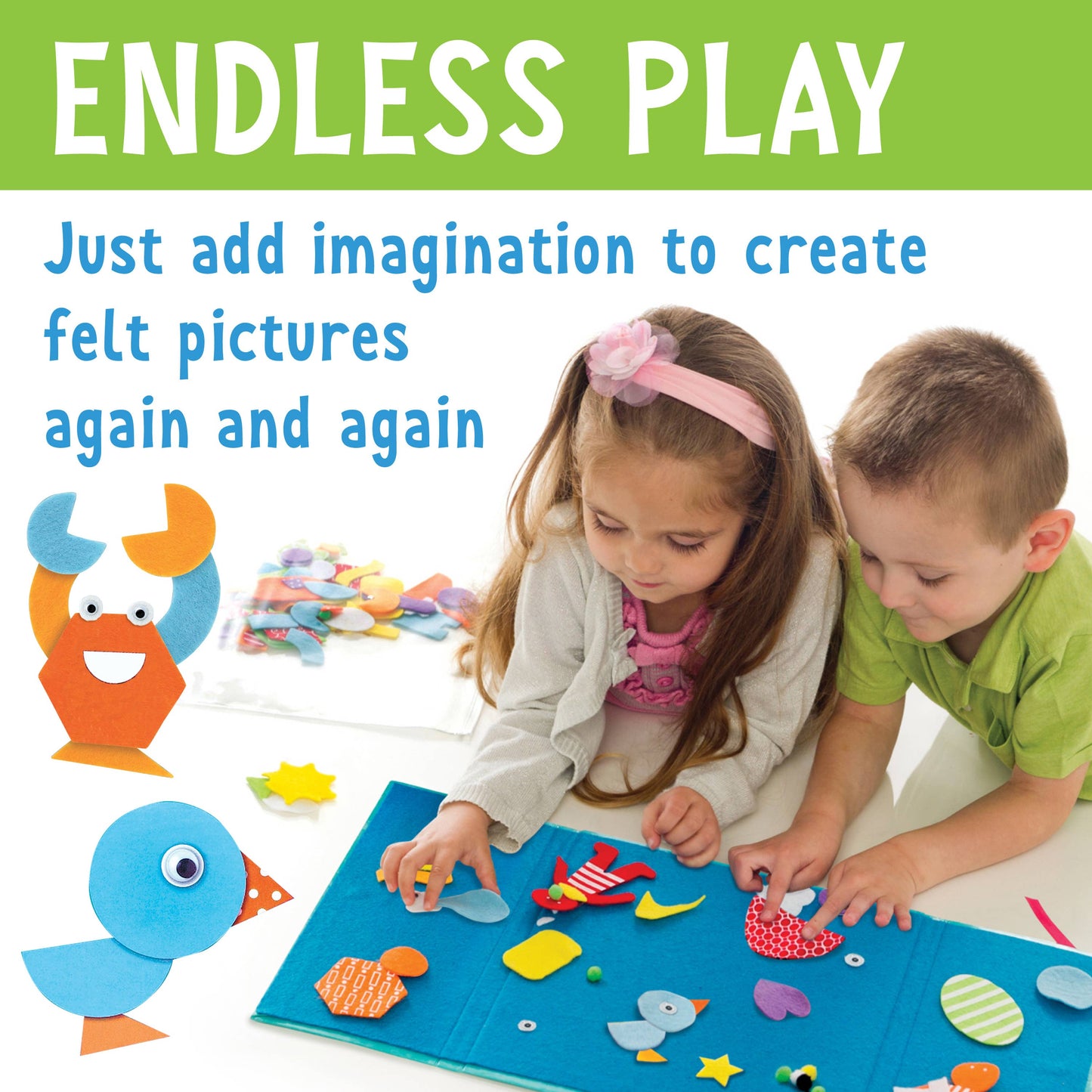 Fun Felt Shapes Play Set for Preschool Kids