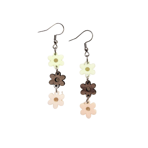 Spring Flower Drop Earrings